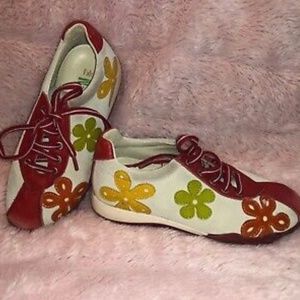 Italian Brand Naturino Girls Sneakers Shoes Suede Leather US 12 Euro 30